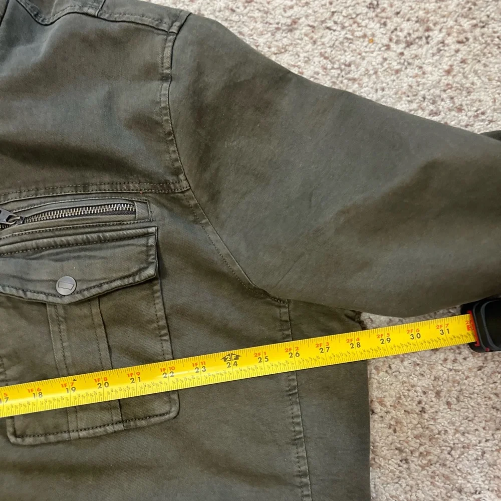 Levi's Men sz XXL Olive Green Zip/Snap Front‎ Utility Jacket gorpcore grunge